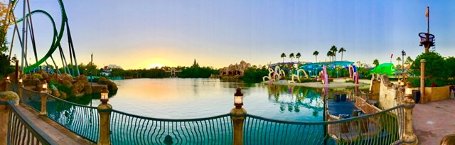 awesome sunset view from the Universal CityWalk Orlando Florida