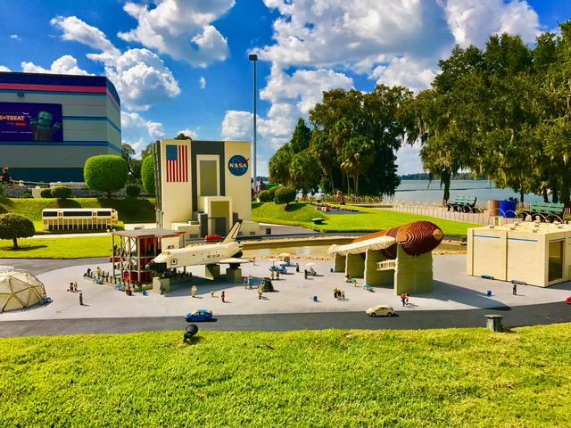 Kennedy Space Center view  in Legoland Florida