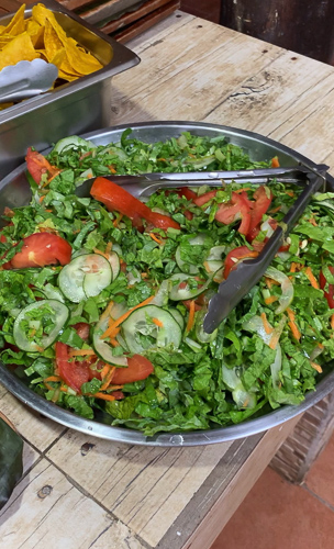 Costa Rican salad made with fresh vegetables
