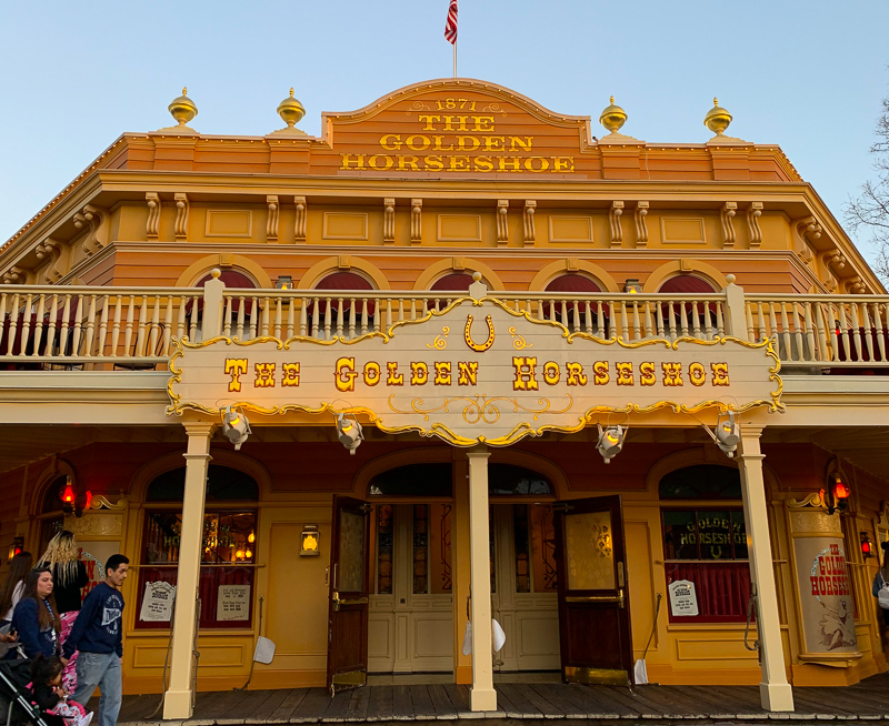 The Golden Horseshoe Restaurant at Disneyland Anaheim California