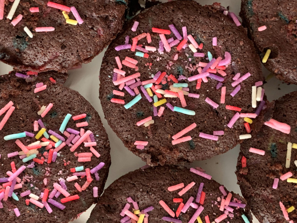 Keto Brownies with Sugar Free Sprinkles