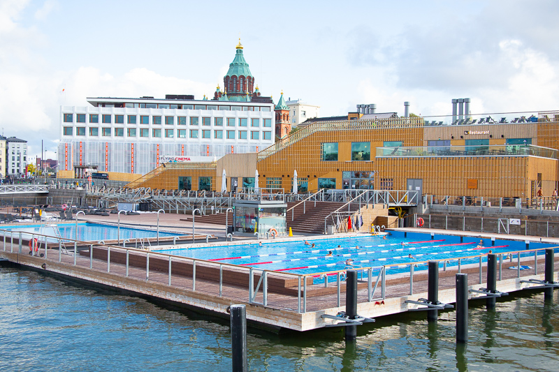 Swimming Pool in Market Square, Helsinki