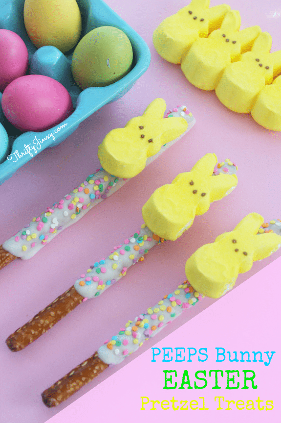 Peeps Bunny Easter Pretzel Treats for bunny treats