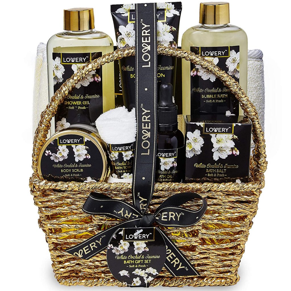 bath and body gift basket by Lowery