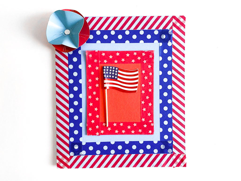 Happy Fourth of July Greeting Cards: DIY American Flag greeting cards