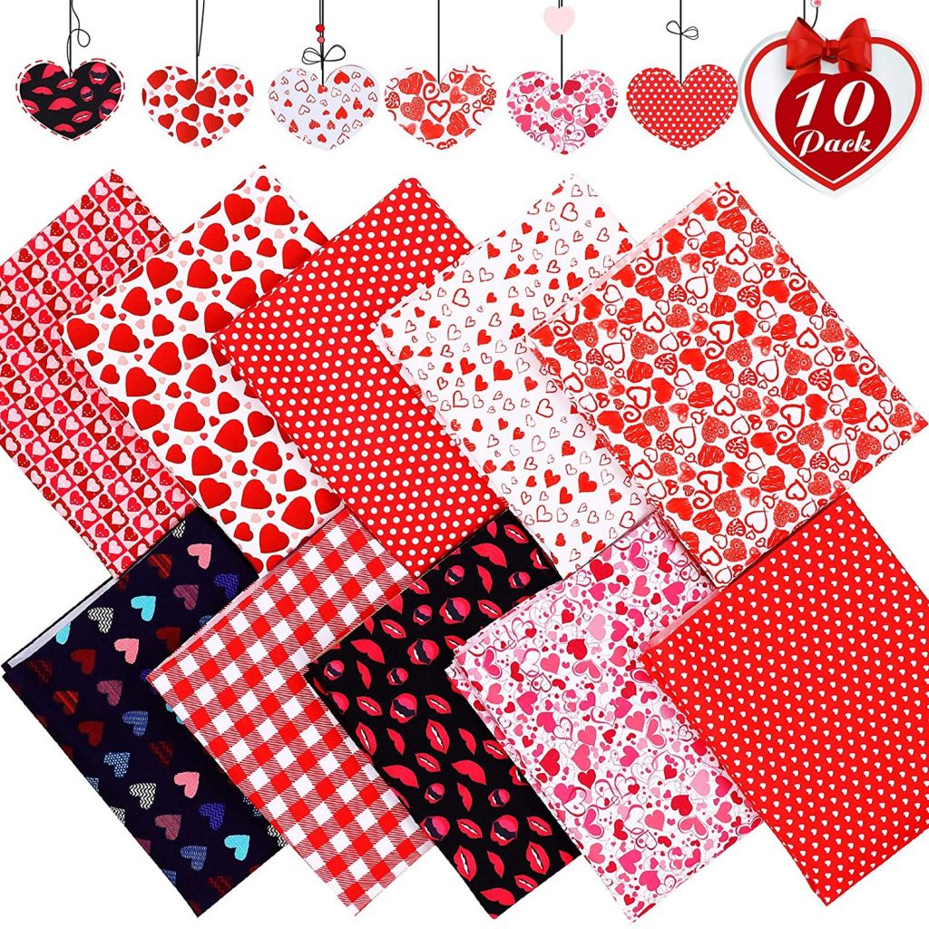 Valentine's fabric for making Valentine's Day Gnomes