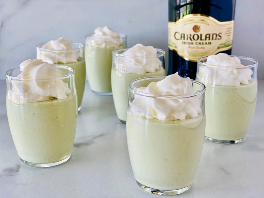 St Patrick’s Day Pudding Shots for St. Patrick's Day Desserts