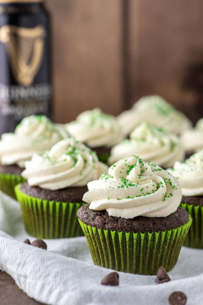 Irish Car Bomb Cupcakes for St. Patrick's Day Desserts