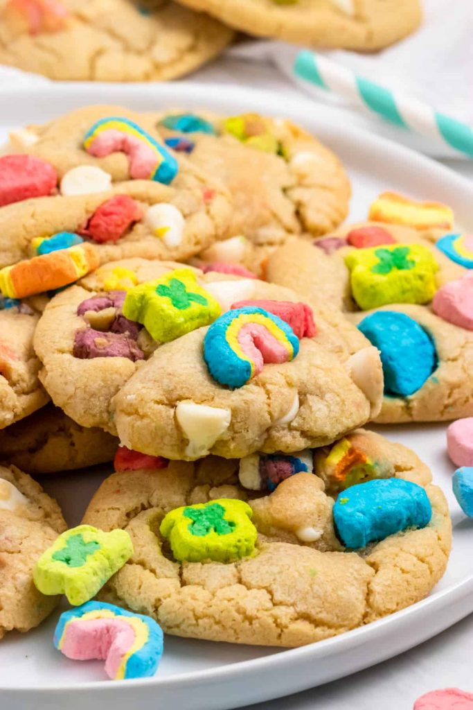 Lucky Charm Cookies for St. Patrick's Day Desserts