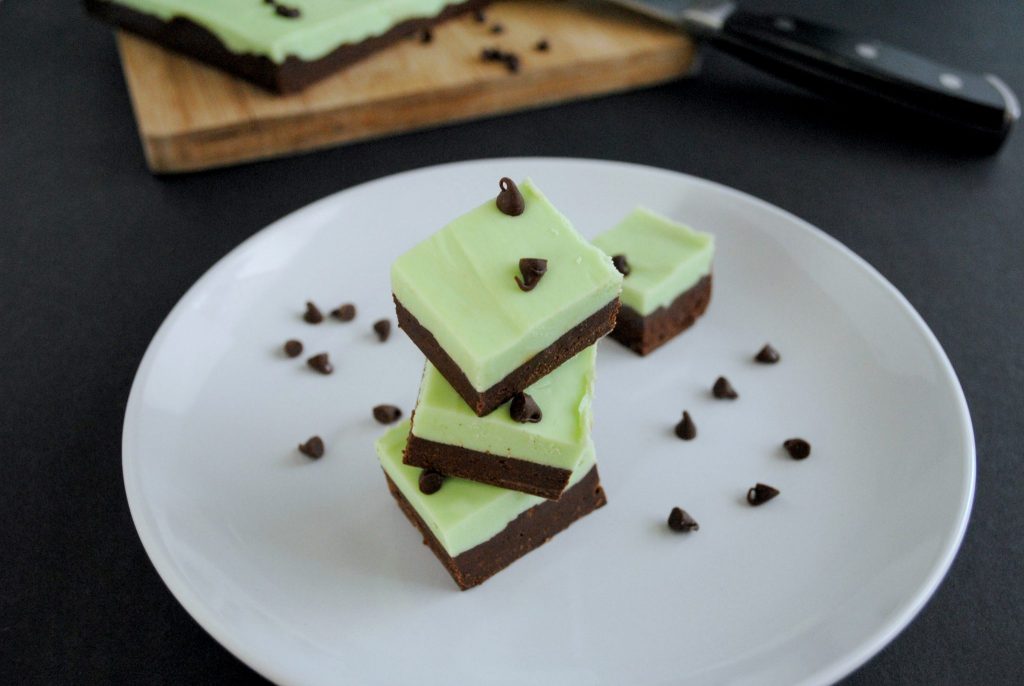 Mint Chocolate Frosting Fudge for St. Patrick's Day Desserts