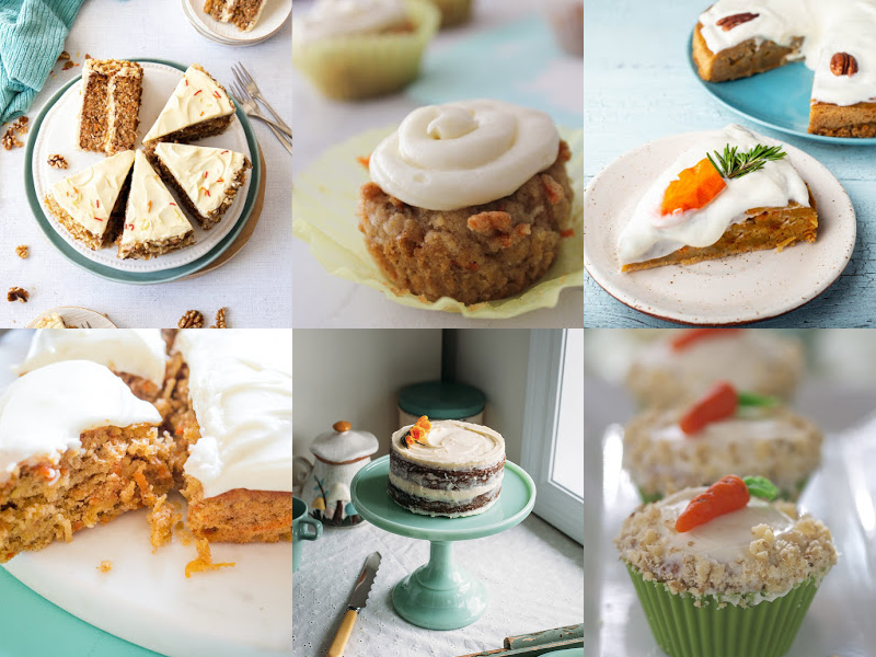 carrot cake collage