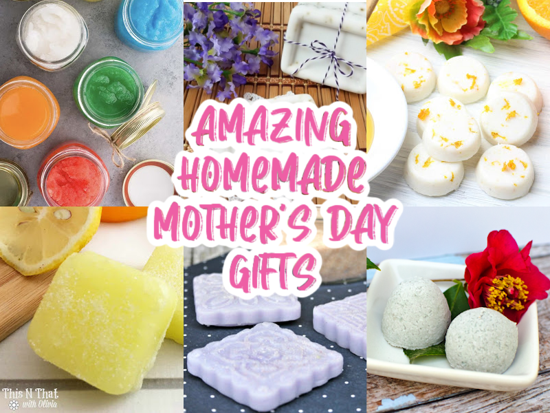 Mother's Day homemade gift ideas collage