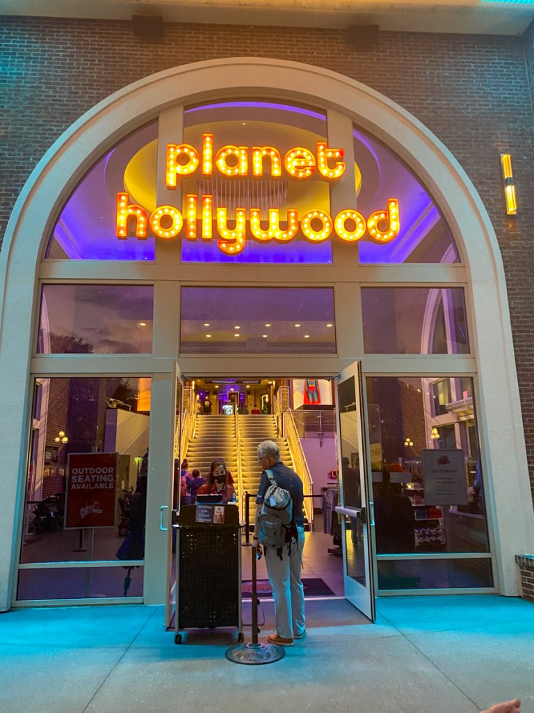 entrance to Planet Hollywood